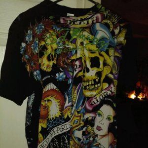 ED HARDY RARE ONE OF A KIND SHIRT SIZE LARGE